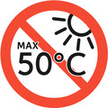 Max 50°C + symbol 